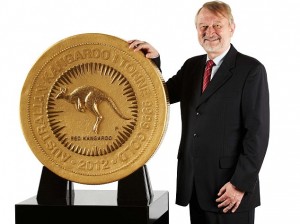 Největší mince světa z mincovny v Perthu